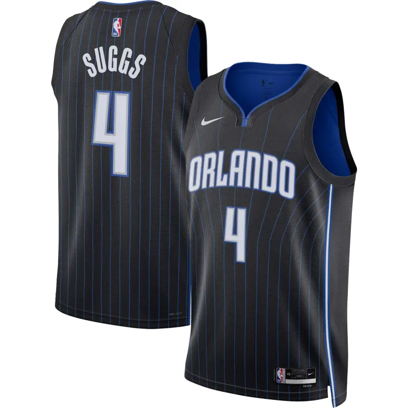 unisex orlando magic jalen suggs nike black swingman jersey - icon edition